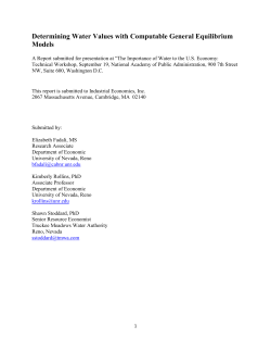 Determining Water Values with Computable General Equilibrium