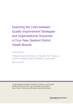 Exploring the Links between Quality Improvement Strategies and