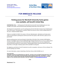 Parking passes for Marshall University home games now available
