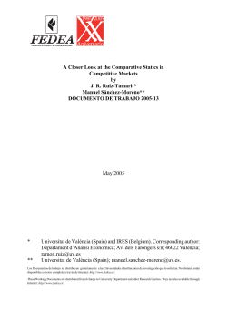 A Closer Look at the Comparative Statics in Competitive Markets by