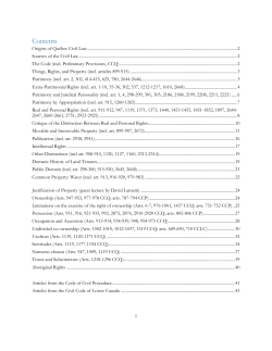 Origins of Québec Civil Law