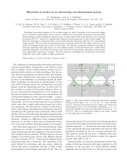 Hierarchy of modes in an interacting one