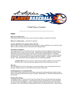 T-Ball Tips 4 Coaches