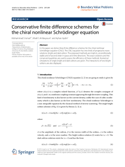 Conservative finite difference schemes for the chiral nonlinear