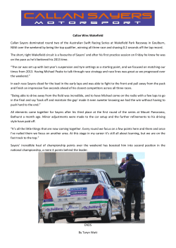 Callan Wins Wakefield Callan Sayers dominated round two of the