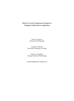 Effective Corrective Maintenance Strategies for