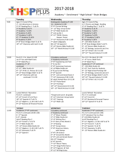 3-Day Schedule View - Homeschool