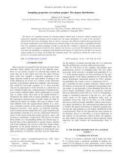 Sampling properties of random graphs: The degree distribution