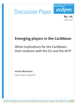 Emerging players in the Caribbean: What implications for