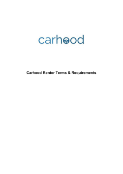 8.2 Carhood does not compensate or reimburse the Renter if they