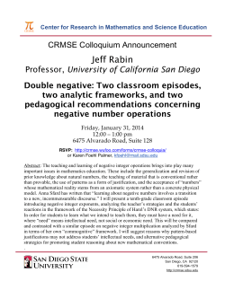 Jeff Rabin - SDSU College of Sciences