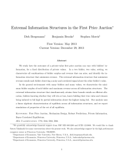 Extremal Information Structures in the First Price Auction