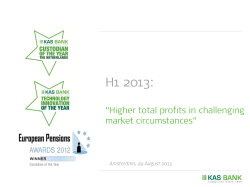 Higher total profits in challenging market circumstances