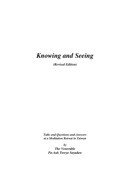 Knowing and Seeing 2nd Edition
