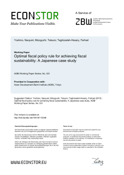 Optimal Fiscal Policy Rule for Achieving Fiscal