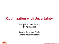 Optimization with Uncertainty - Analytica Wiki
