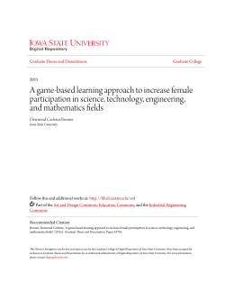 A game-based learning approach to increase female participation in