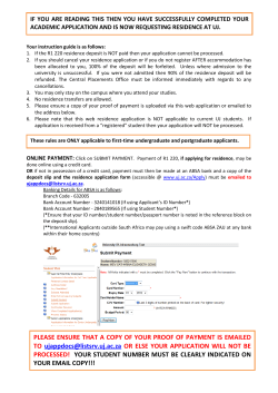 PLEASE ENSURE THAT A COPY OF YOUR PROOF OF PAYMENT