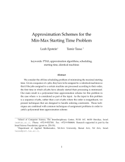 Approximation Schemes for the Min