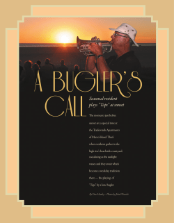 Seasonal resident plays &ldquo;Taps&rdquo; at sunset