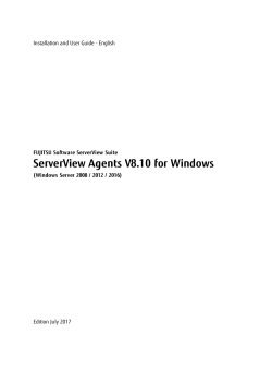ServerView Agents for Windows