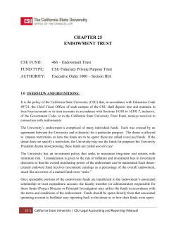 endowment trust - California State University