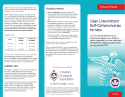 Clean Intermittent Self-Catheterization for Men