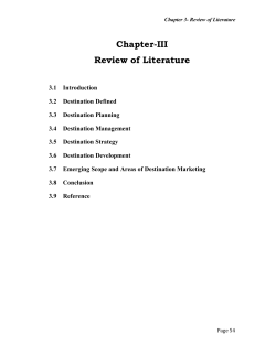 Chapter 3- Review of Literature
