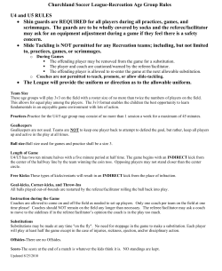 Churchland Soccer League-Recreation Age Group Rules U4 and