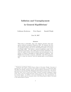 Inflation and Unemployment in General Equilibrium