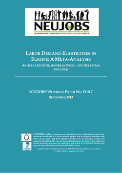 labor demand elasticities in europe