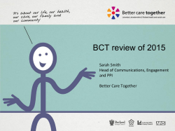 Presentation - Better care together