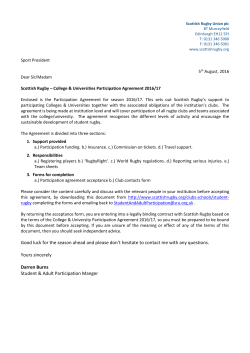 Student Participation Funding