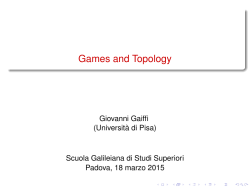 Games and Topology