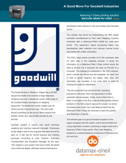 A Good Move For Goodwill Industries - Datamax