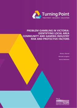 Identifying local area community and gaming industry risk and