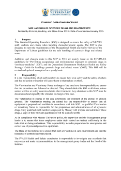 standard operating procedure