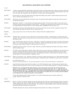 2016 softball questions and answers
