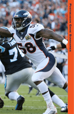 Postseason Game Summaries - Denver Broncos Media Room