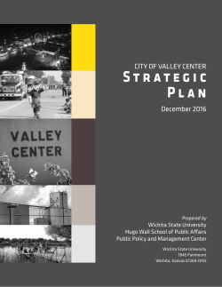 Strategic Plan - City of Valley Center