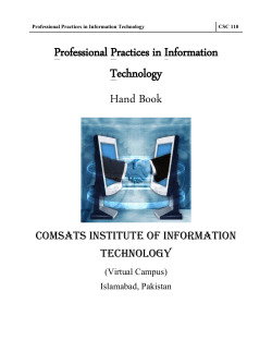 Professional Practices in Information Technology