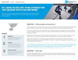 st. louis blues get fans stoked for the season with fan network
