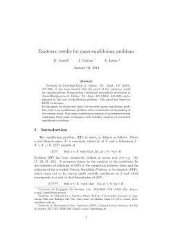 Existence results for quasi