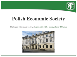 Polish Economic Society - Polskie Towarzystwo Ekonomiczne