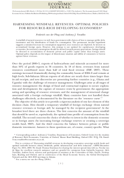 Harnessing Windfall Revenues: Optimal Policies for ResourceRich