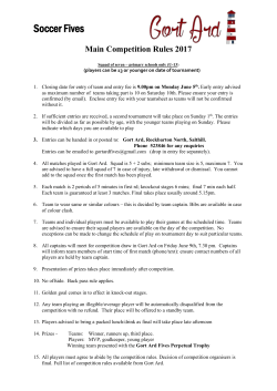 Competition Rules