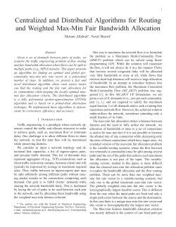 Centralized and Distributed Algorithms for Routing and Weighted