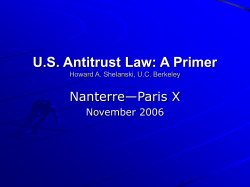 Intra-Modal Competition and Telecommunications