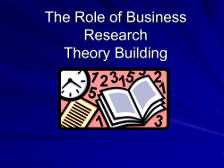 Mgt2700: Theory continued