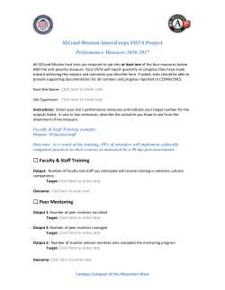 SECond Mission Site Specific Performance Measures